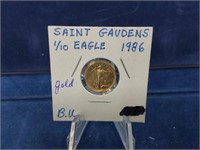 1986 Saint Gaudens 1/10 Gold Eagle B.U.