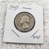 1948 Washington Silver Quarter