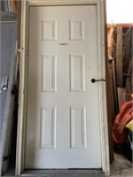Wooden Door c/w Frame (40"W x 84"T)
