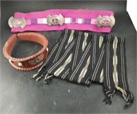 Native Accessories Lot. Belt, Collar & Strap