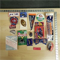 Denver Broncos, Bumper Sticker,Pin,Various Items