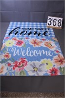 2 Welcome Mats (New) 18" X 2' Floral One