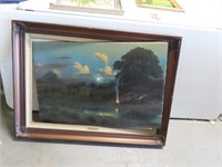 Original Oil On Canvas COWBOY w/ GUN 43x31