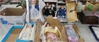 (2) boxes collector dolls in original boxes