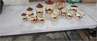 (2) boxes of mushroom canisters & more