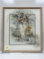 Framed Willem Haenraets Three Ladies And A Dog