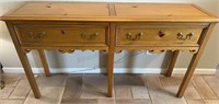 BAKER FURNITURE COMPANY PINE CONSOLE 2 Drawer