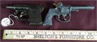 Vintage Toy Cap Guns, Hubbly Revolver, Police 1940