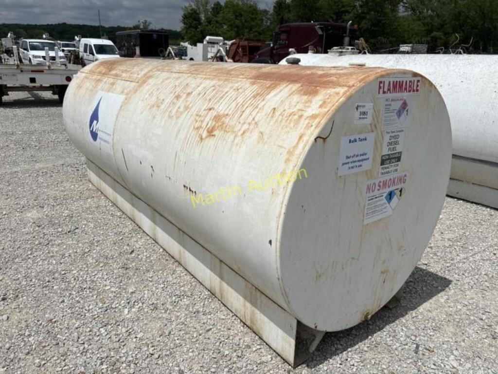 1000 Gallon Single Wall Fuel Tank +