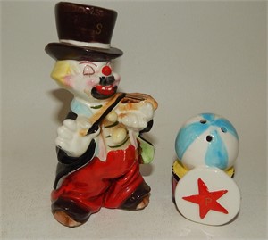 Enesco Vintage Circus Clown & Drum with Ball