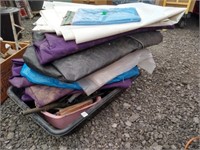 Assorted tarps as shown