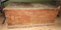 Antique dovetailed carpenters chest 32” x 14”x22"