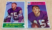 (2) ED SHAROCKMAN CARDS