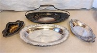 Lot of 4 Silverplate Items