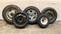 (5) Assorted Wheels & Tires