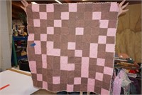 36" by 36" Very Nice Machine Stitched Quilt
