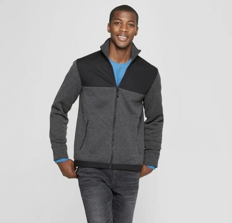 Goodfellow & Co Zip-Up Fleece Jacket, Small