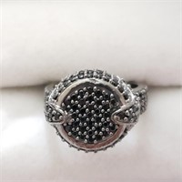 $320 Silver Onyx 7.2G Ring