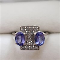 $240 Silver Tanzanite(1.6ct) Ring