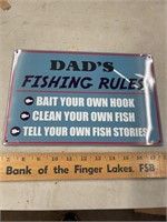Metal dads fishing rules