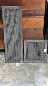 Two Woven Wall Decorations