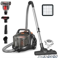 Aspiron Canister Vacuum Cleaner, 1200W Lightweight