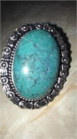 Turquoise ring size 8 german silver