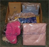 Lot Of New Avon Products Slippers Tote & More