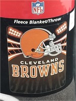 Cleveland Browns Fleece Blanket Throw Football