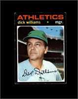 1971 Topps High #714 Dick Williams SP VG to VG-EX+