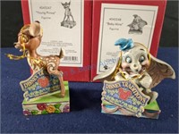 Jim Shore Bambi and Dumbo figurines