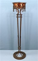 Oscar Bach Wrought Iron & Copper Plant Stand