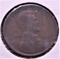 1909 VDB LINCOLN CENT  F