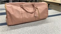 Beautiful Pink Duffle Travel Bag.  Gently Used.