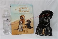 Heaven Bound Book & Black Lab Vase