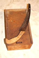 Hand Held Pruner, Wooden Box & Yard Tools