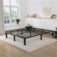 IYEE NATURE King size metal bed frame, black