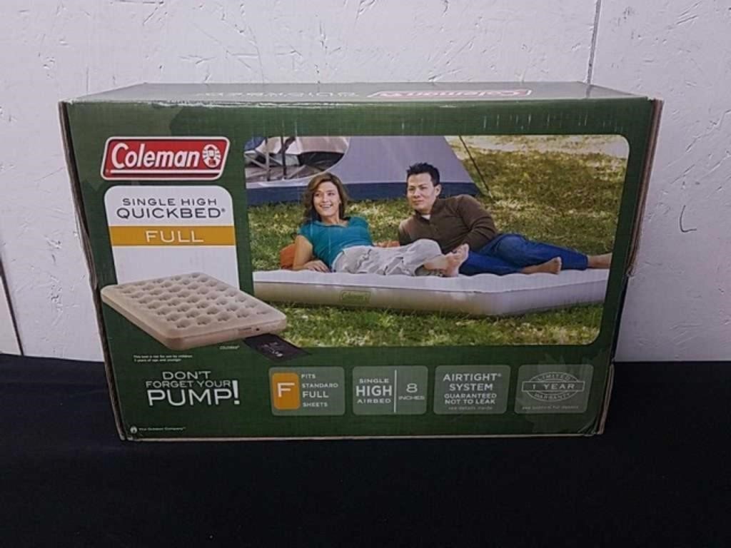 Looks new Coleman full size single high quick bed