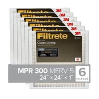 Filtrete 24x24x1 AC Furnace Air Filter, MERV 5, MP