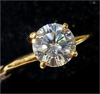 $1830 10K Moi(1ct) Ring