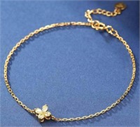 18K Gold Natural Diamond Bracelet