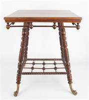 Vintage Stick And Ball Parlor Table