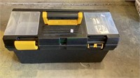 Toolbox includes clamps, some hammers and an