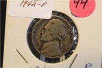 1942-P Silver War Time Nickel