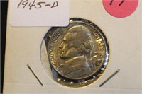 1945-D Uncirculated Silver War Time Nickel