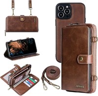 Wallet Case Compatible for iPhone 13, 2 in 1 Cross