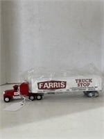 ERTL Farris Truck Stop Die-Cast Semi and Trailer