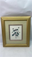 Painting of flowers with frame