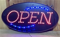 Lighted "OPEN" sign, 20" long