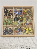 NOS- VTG NATURE COMPANY BOX OF MARBLES
